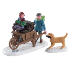 Lemax Village Collection Gathering Kindling, Set Of 2 #82596