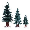 Lemax Village Collection Christmas Evergreen Tree, Set Of 3 #84407