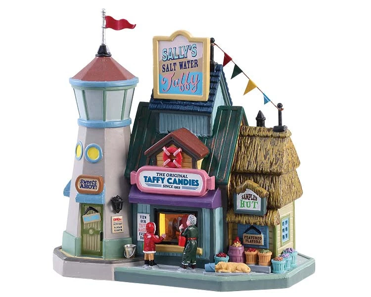 Lemax Village Collection Sally's Salt Water Taffy #85338 3 Lemax Village Collection Sally's Salt Water Taffy #85338