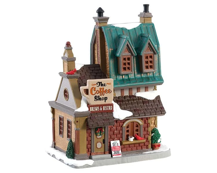 Lemax Village Collection The Coffee Shop #85380 3 Lemax Village Collection The Coffee Shop #85380