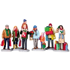 Lemax Village Collection Holiday Shoppers, Set Of 6 #92683