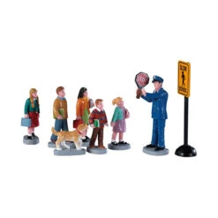 Lemax Village Collection The Crossing Guard, Set Of 8 #92753