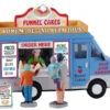 Lemax Village Collection Funnel Cakes Food Truck, Set Of 4 #93420 -Kurt Adler Shop 93420