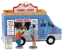 Lemax Village Collection Funnel Cakes Food Truck, Set Of 4 #93420