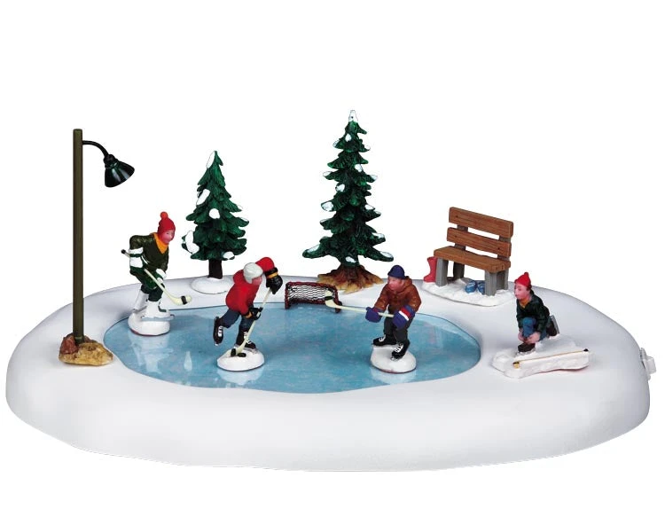 Lemax Village Collection After School Hockey Match, B/O #94017 3 Lemax Village Collection After School Hockey Match, B/O #94017