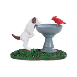 Lemax Village Collection Bird Bath Dog Fountain #94535