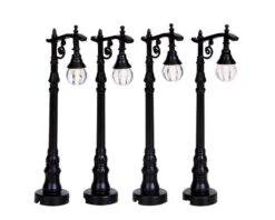 Lemax Village Collection Antique Street Lamp, Set Of 4 #94993