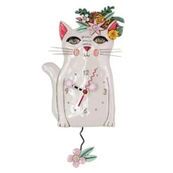 Enesco Pretty Kitty Clock