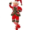 17in Fabric Dreaming Bendable Elf Ornament