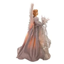 Kurt Adler 16-Inch Fiber Optic White, Silver, And Gray Angel Tree Topper -Kurt Adler Shop ad0601 02 58f70d84 a50e 4148 88c8 8ce960c74879