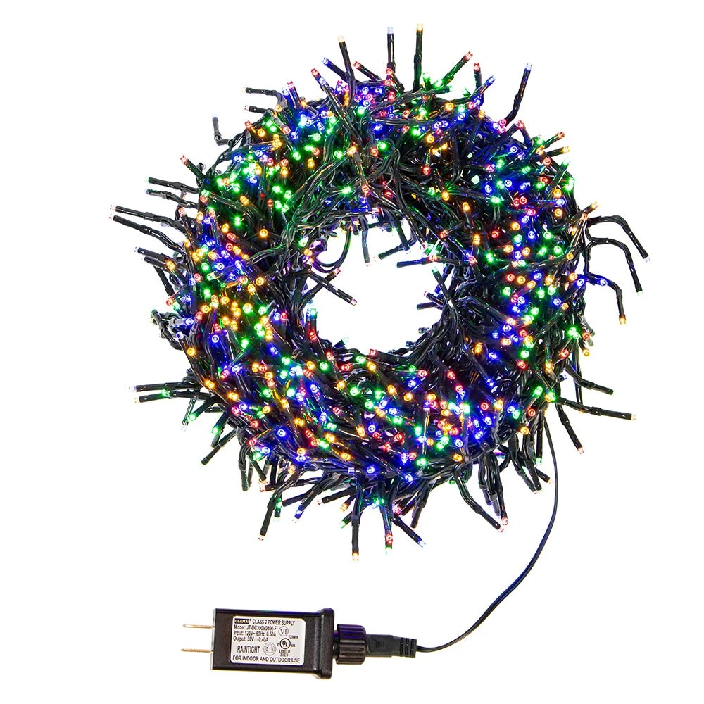 Kurt Adler CUL 1000-Light 33-Foot Cluster Garland With Multi-Color 3MM LED Bulbs 7 Kurt Adler CUL 1000-Light 33-Foot Cluster Garland With Multi-Color 3MM LED Bulbs - Image 5