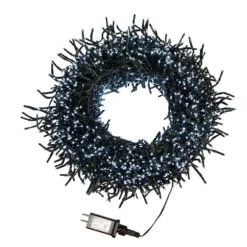 Kurt Adler 2000-Light 65-Foot Cluster Garland With Cool White LED Lights
