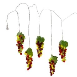 Kurt Adler 100-Light Green And Burgundy LED Grape Light Set With 5 Grape Bunches -Kurt Adler Shop ad1013a 02 dce1da8f 8a73 4dde b1b8 3bda4d88895d