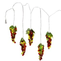 Kurt Adler 100-Light Green And Burgundy LED Grape Light Set With 5 Grape Bunches -Kurt Adler Shop ad1013a 03 5bad44d2 f092 41c5 b15c 1a0a3217b099