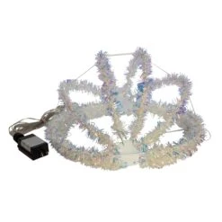 Kurt Adler 12-Inch Warm White LED Tinsel Foldable Sphere -Kurt Adler Shop ad1033ww 02