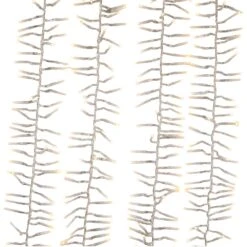 Kurt Adler 480-Light 15.7-Foot Warm White LED Connectable Cluster Garland