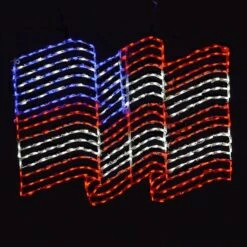 WAVING FLAG - ALUMINUM #LED-AFW