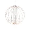 24 In Whimsical Lighted Metal Sphere, Warm White Micro LEDs