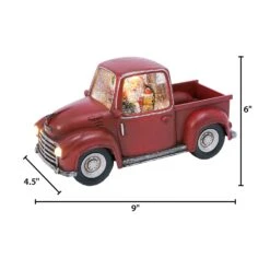Vintage Red Truck Christmas Snow Globe, Lighted With Timer -Kurt Adler Shop b3fgh2ccw6ae6e3nki6h