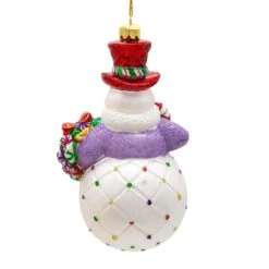 Kurt Adler 7-Inch Bellissimo Glass Snowman With Candy Cane Ornament -Kurt Adler Shop bell0026 02 88157005 acc0 47d8 8cf1 33e7a0f37df3