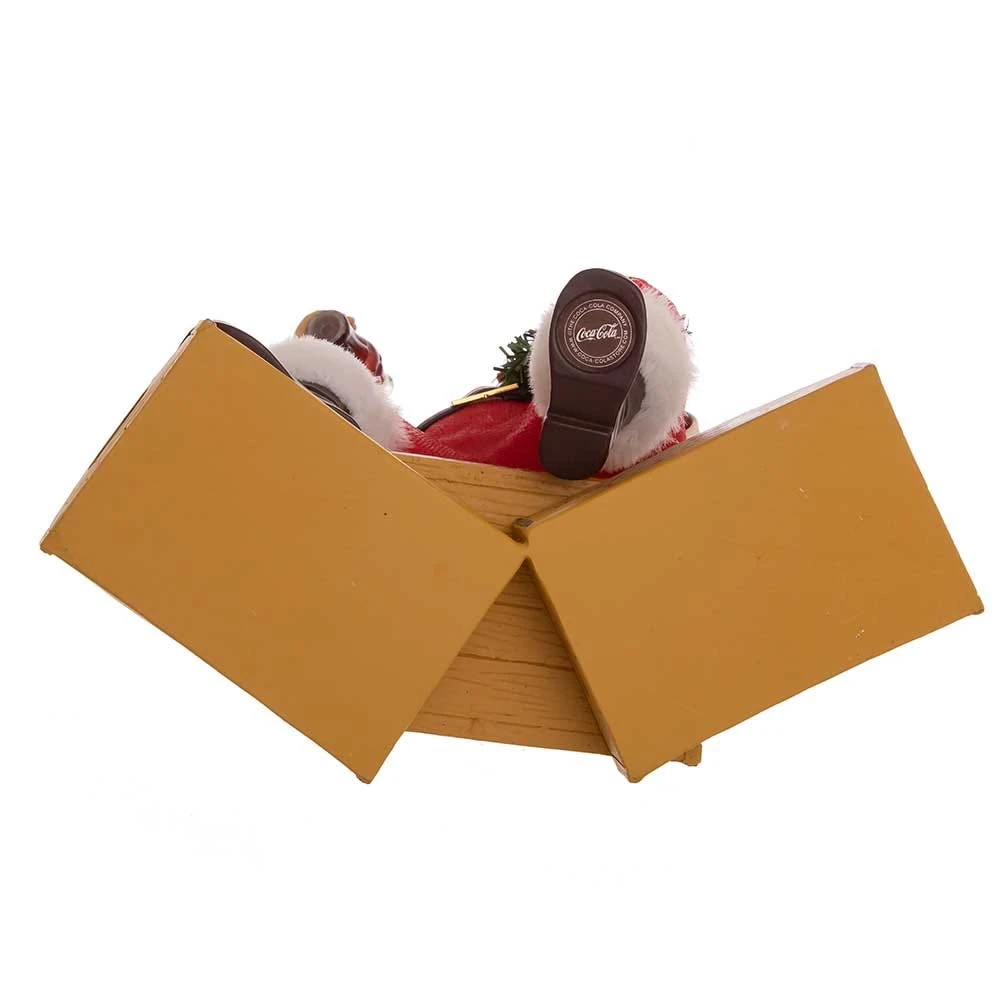 Kurt Adler 9-Inch Coca-Cola Santa Sitting On Crates 9 Kurt Adler 9-Inch Coca-Cola Santa Sitting On Crates - Image 7