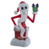 Kurt Adler 10-Inch Disney Nightmare Before Christmas Jack Skellington Treetop -Kurt Adler Shop dn9213