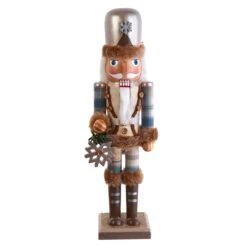 Kurt Adler 15-Inch Wooden Rustic Glamour Nutcracker