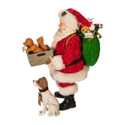 Kurt Adler 10.5-Inch Fabriché™ Adopt-a-Pet Santa With Dog, 2 Piece Set -Kurt Adler Shop fa0109 04 455a09ee 5008 4e59 a2b5 c8e9e62980b8