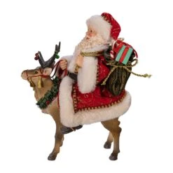 Kurt Adler 11.5-Inch Fabriché™ Santa On Reindeer -Kurt Adler Shop fa0119 03 4b1c93bf dd26 4836 bb24 62fdaa27f953