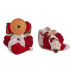Kurt Adler 10.5-Inch Fabriché Mr. And Mrs. Santa, 2-Piece Set -Kurt Adler Shop fa0146 05 e1cad573 d5b5 4376 99fd edd424a9c07b