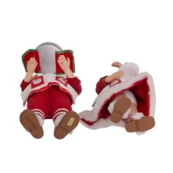 Kurt Adler 10.5-Inch Fabriché Mr. And Mrs. Santa, 2-Piece Set -Kurt Adler Shop fa0146 06 01ec01f4 975f 41b6 a400 0bf377369f9a