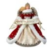 Kurt Adler 10-Inch Fabriché Regal Red Angel Treetop -Kurt Adler Shop fa0163