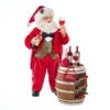 Kurt Adler 10.5-Inch Fabriché Wine Tasting Santa, 2 Piece Set -Kurt Adler Shop fa0165