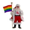 Kurt Adler 10-Inch Fabriché Pride Santa