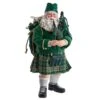 Kurt Adler 10.5-Inch Fabriché Musical Irish Bagpiper Santa
