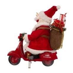 Kurt Adler 10-Inch Fabriché Santa On Scooter -Kurt Adler Shop fa0196 03 25aff5f3 eccc 41bc a62a a335b139be48
