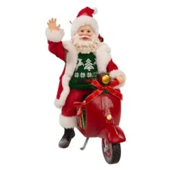 Kurt Adler 10-Inch Fabriché Santa On Scooter -Kurt Adler Shop fa0196 06 36ad0d82 320a 4258 ac23 ab9a3b699776