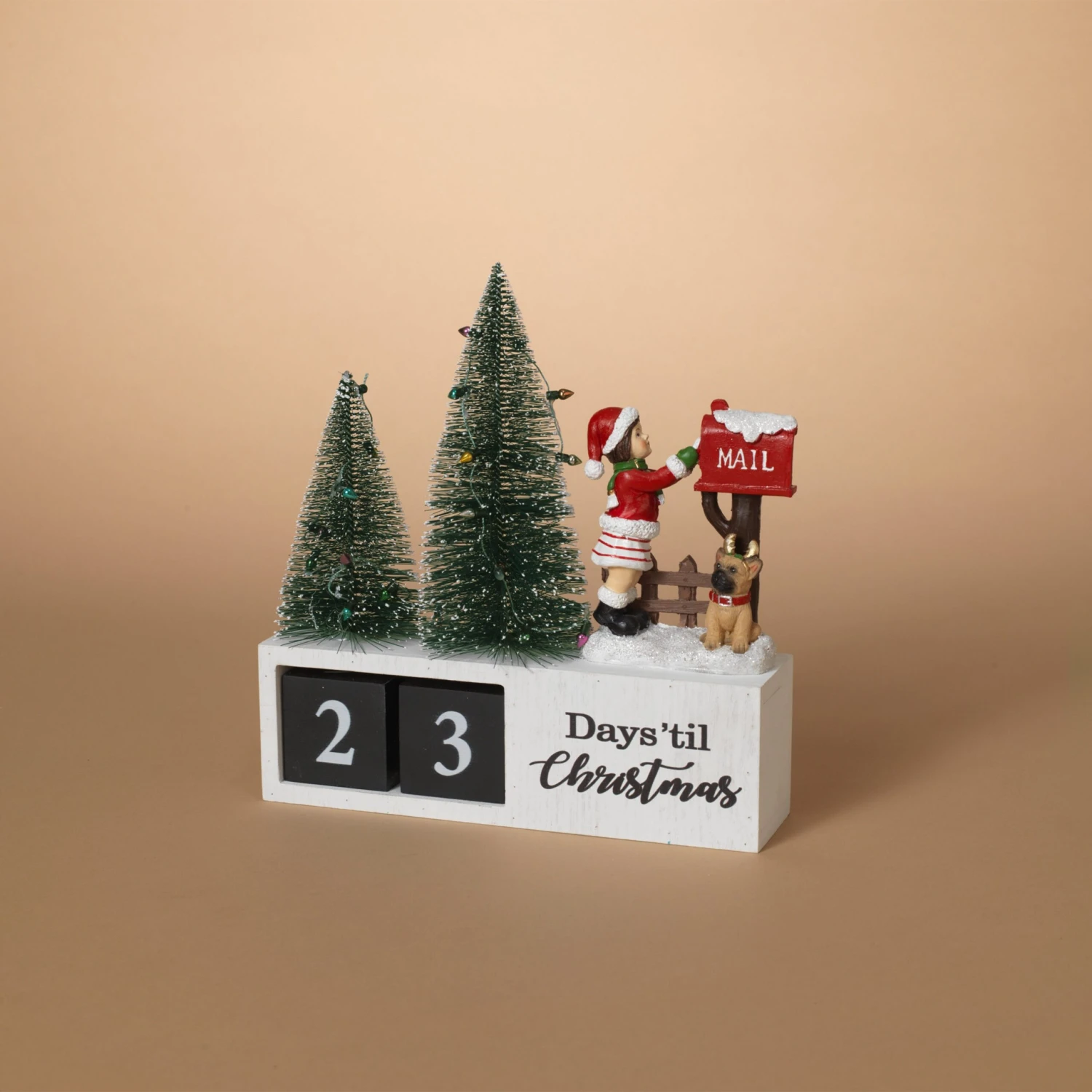 Wood Traditional Christmas Holiday Countdown Calendar Decor 5 Wood Traditional Christmas Holiday Countdown Calendar Decor - Image 3