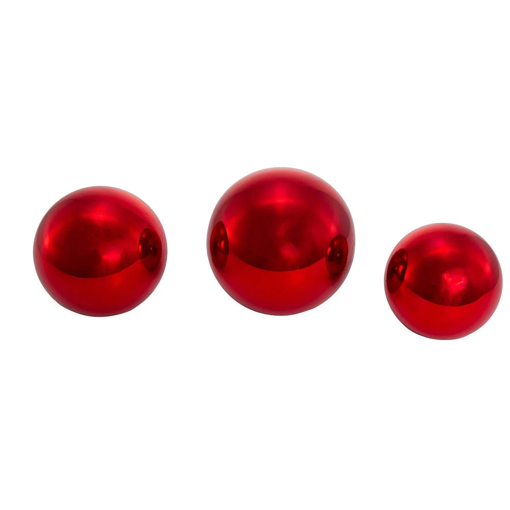Kurt Adler 60-80MM Shiny Red Glass Ball Ornaments, 20-Piece Set 6 Kurt Adler 60-80MM Shiny Red Glass Ball Ornaments, 20-Piece Set - Image 4