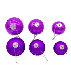 Kurt Adler 60-80MM Shiny And Matte Purple Balls, 20 Piece Set -Kurt Adler Shop gg0963smp 02 1597479c 843e 4ed6 a882 522348dccd40