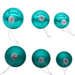 Kurt Adler 60-80MM Shiny And Matte Teal Balls, 20 Piece Set -Kurt Adler Shop gg0963smtl 02 5dcfce4b 00ca 4ee1 a0aa dacc727edb20