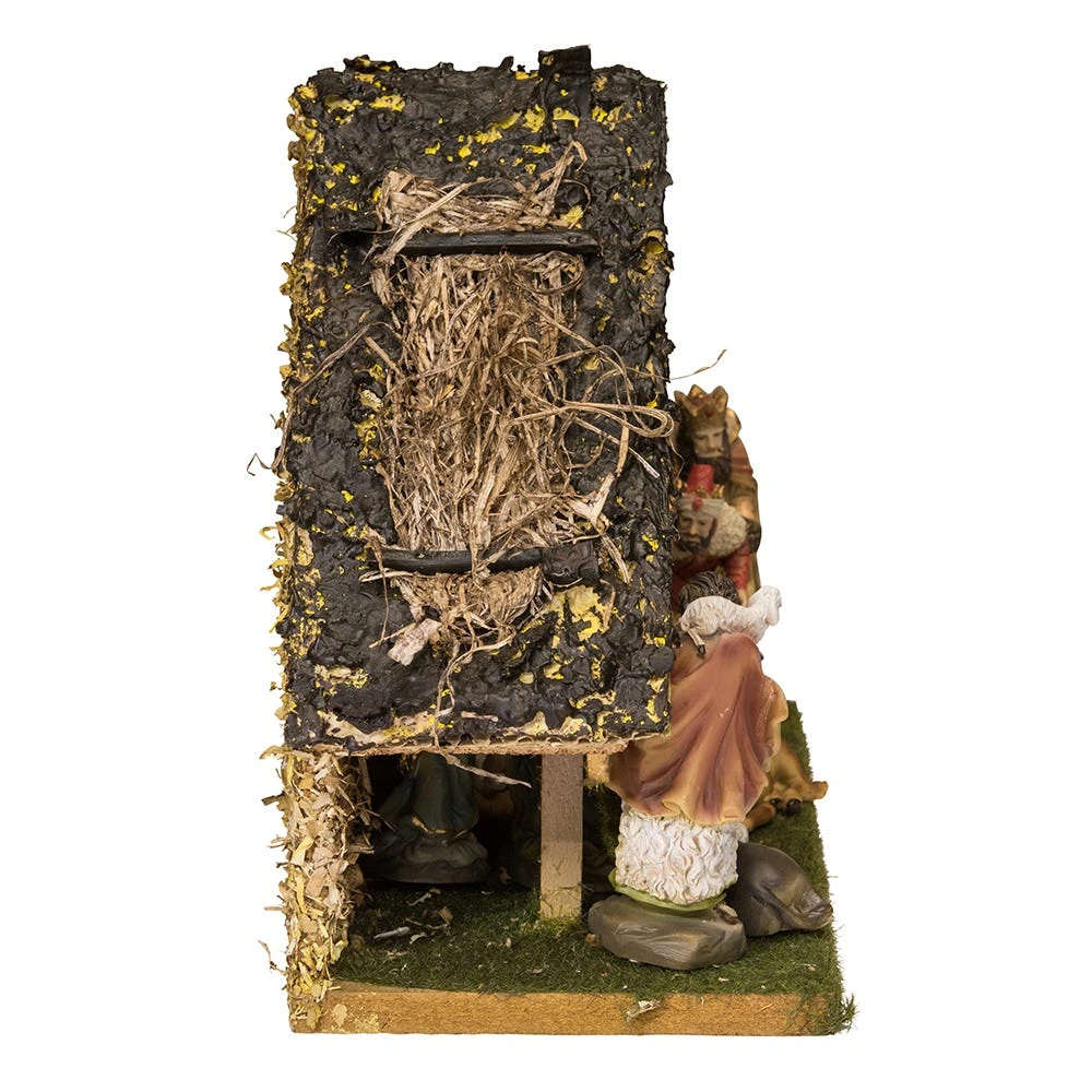 Kurt Adler 9.5-Inch Musical LED Nativity Set With Figures And Stable 4 Kurt Adler 9.5-Inch Musical LED Nativity Set With Figures And Stable - Image 2