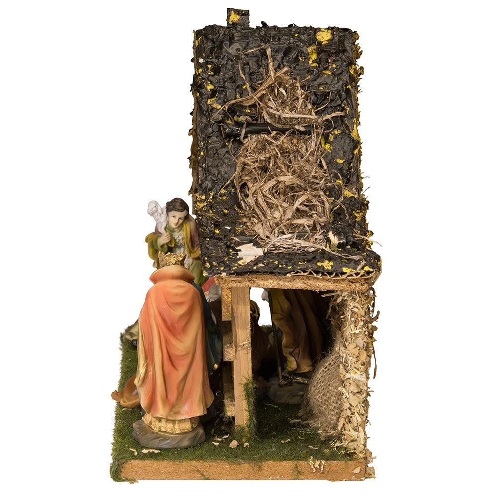 Kurt Adler 9.5-Inch Musical LED Nativity Set With Figures And Stable 5 Kurt Adler 9.5-Inch Musical LED Nativity Set With Figures And Stable - Image 3