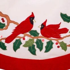 Kurt Adler 48-Inch Velvet Red And White With Cardinals Applique Tree Skirt 8 Kurt Adler 48-Inch Velvet Red And White With Cardinals Applique Tree Skirt -Kurt Adler Shop h5243 02 bce82c9f 6f24 40c1 bf87 57fbeecb65f8