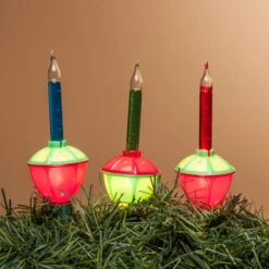 Set Of 2 Retro Multicolor Bubble Vintage Christmas Lights