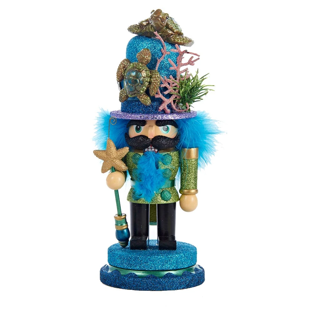Kurt Adler 11-Inch Hollywood Nutcracker With Sea Turtle Hat 3 Kurt Adler 11-Inch Hollywood Nutcracker With Sea Turtle Hat