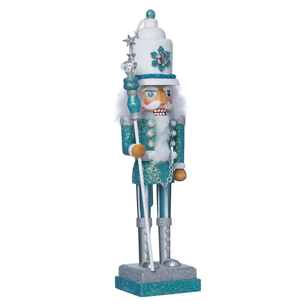 Kurt Adler 17-Inch Hollywood Turquoise/White Nutcracker 4 Kurt Adler 17-Inch Hollywood Turquoise/White Nutcracker - Image 2