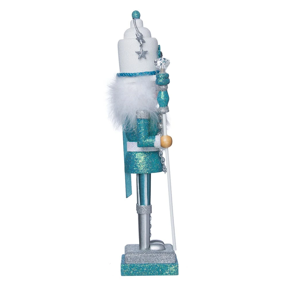 Kurt Adler 17-Inch Hollywood Turquoise/White Nutcracker 6 Kurt Adler 17-Inch Hollywood Turquoise/White Nutcracker - Image 4