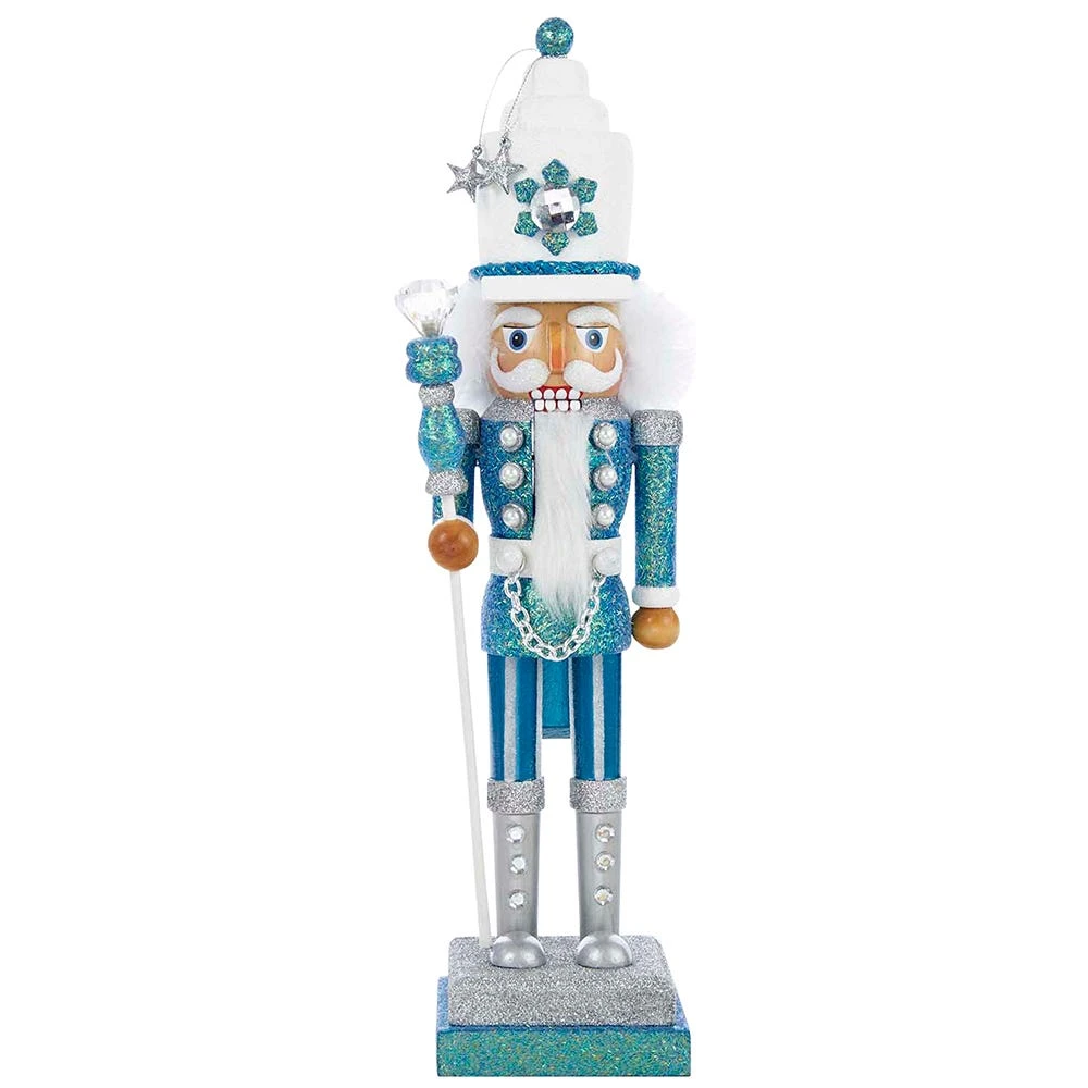 Kurt Adler 17-Inch Hollywood Turquoise/White Nutcracker 3 Kurt Adler 17-Inch Hollywood Turquoise/White Nutcracker