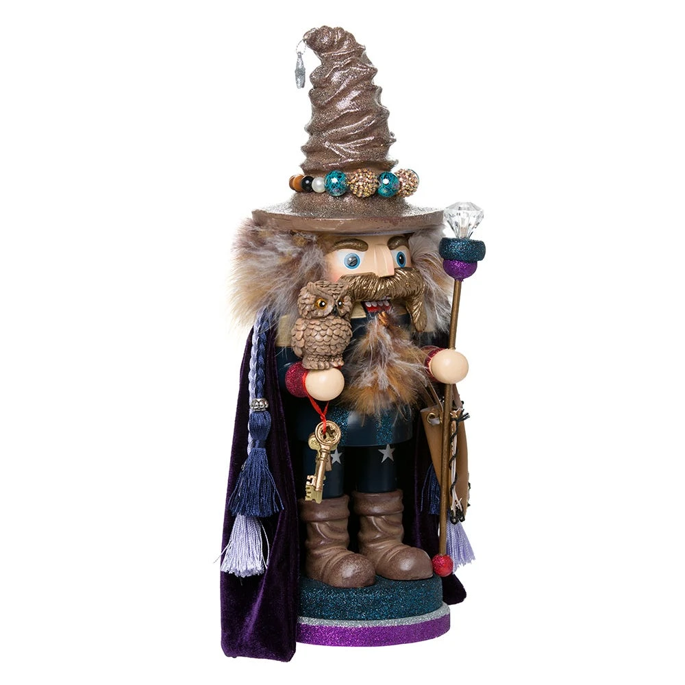 Kurt Adler 15-Inch Hollywood Wizard Nutcracker With Owl 4 Kurt Adler 15-Inch Hollywood Wizard Nutcracker With Owl - Image 2